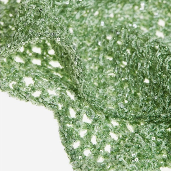 Green shiny dress size medium - Picture 3 of 13